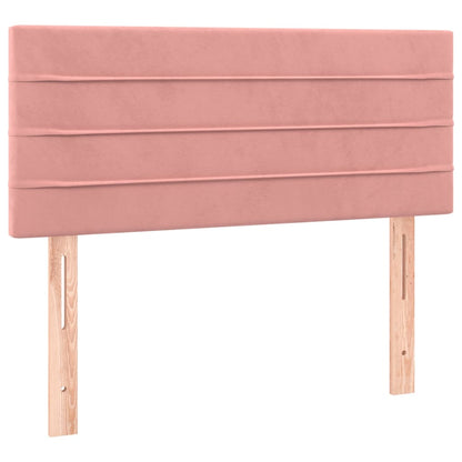 Boxspringbett mit Matratze Rosa 90x190 cm Samt