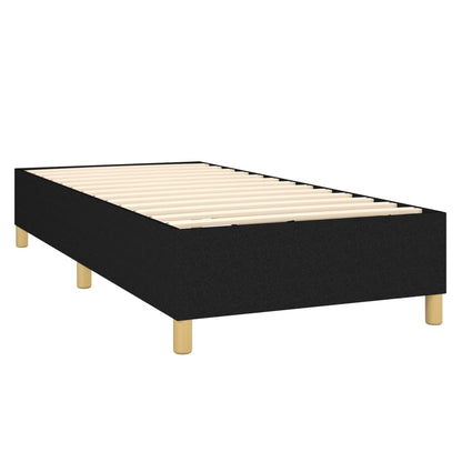 Boxspringbett mit Matratze Schwarz 90x190 cm Stoff