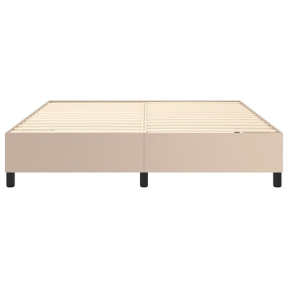 Boxspringbett Matratze Cappuccino-Braun 180x200 cm Kunstleder