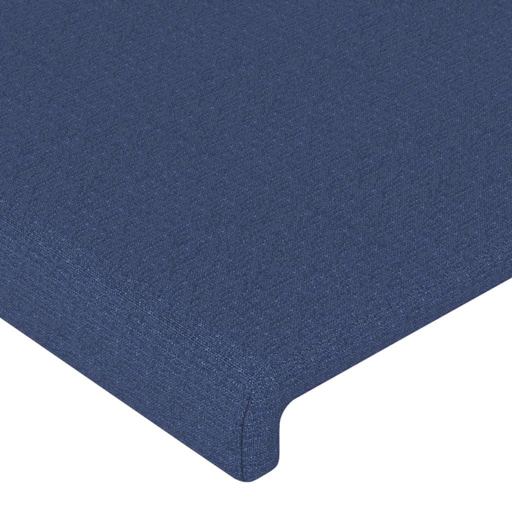 Bettgestell ohne Matratze Blau 140x200 cm Stoff