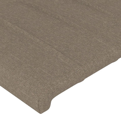 Bettgestell ohne Matratze Taupe 100x200 cm Stoff