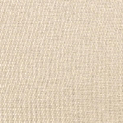 Bettgestell ohne Matratze Creme 100x200 cm Stoff