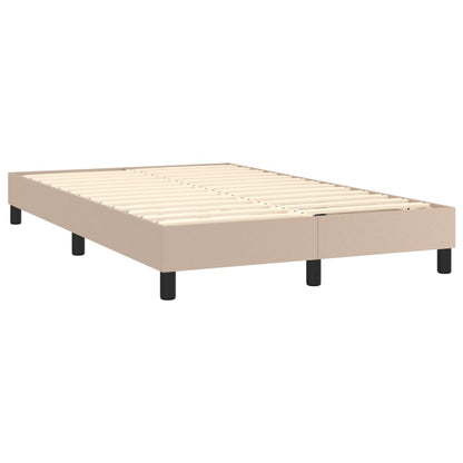 Boxspringbett Matratze Cappuccino-Braun 120x200cm Kunstleder