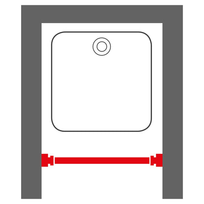 Sealskin Teleskop-Duschvorhangstange 80-130 cm Schwarz