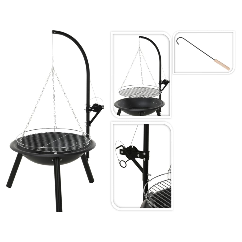 ProGarden Feuerschale mit Grill BBQ 55 cm