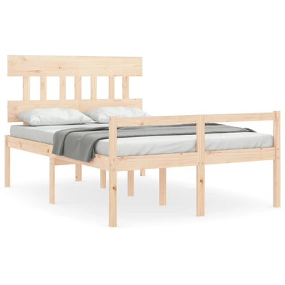 Seniorenbett mit Kopfteil Massivholz