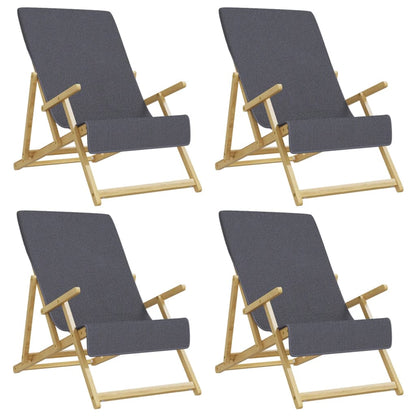 Strandtücher 4 Stk. Anthrazit 60x135 cm Stoff 400 GSM