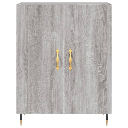 Highboard Grau Sonoma 69,5x34x180 cm Holzwerkstoff