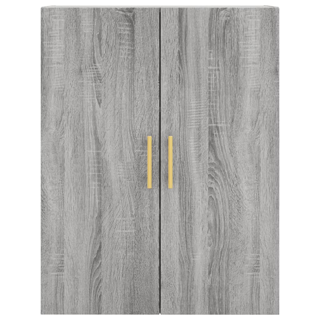 Highboard Grau Sonoma 69,5x34x180 cm Holzwerkstoff