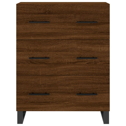 Highboard Braun Eichen-Optik 69,5x34x180 cm Holzwerkstoff