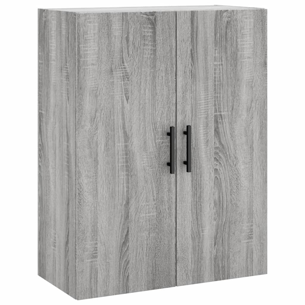 Highboard Grau Sonoma 69,5x34x180 cm Holzwerkstoff