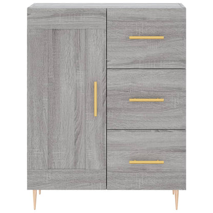 Highboard Grau Sonoma 69,5x34x180 cm Holzwerkstoff