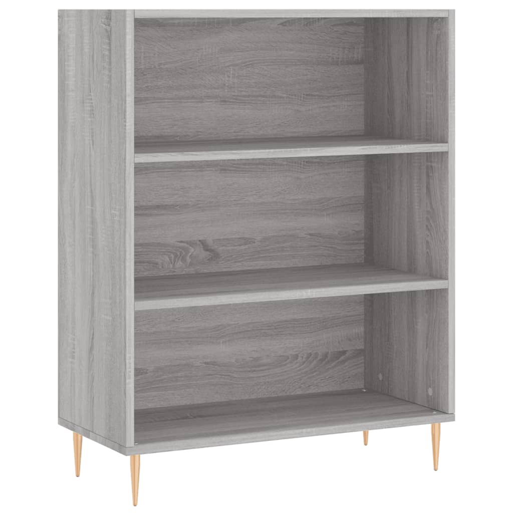 Highboard Grau Sonoma 69,5x34x180 cm Holzwerkstoff