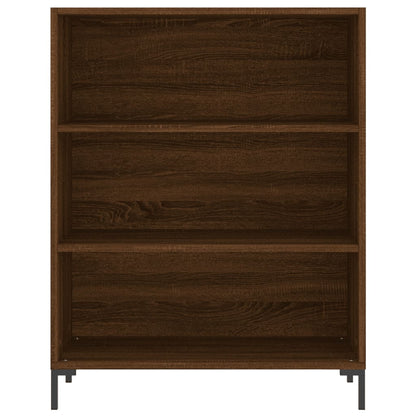 Highboard Braun Eichen-Optik 69,5x34x180 cm Holzwerkstoff