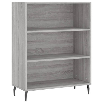 Highboard Grau Sonoma 69,5x34x180 cm Holzwerkstoff