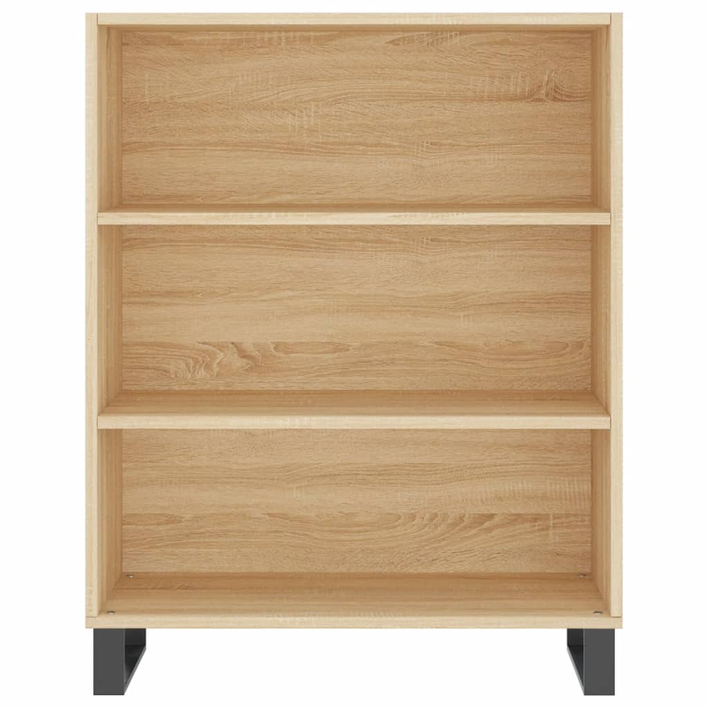 Highboard Sonoma-Eiche 69,5x34x180 cm Holzwerkstoff