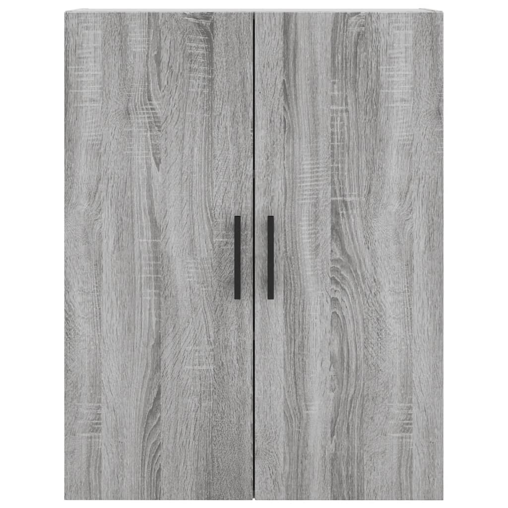 Highboard Grau Sonoma 69,5x34x180 cm Holzwerkstoff