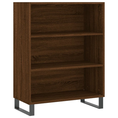 Highboard Braun Eichen-Optik 69,5x34x180 cm Holzwerkstoff