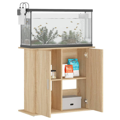 Aquariumständer Sonoma-Eiche 81x36x73 cm Holzwerkstoff