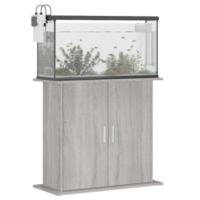 Aquariumständer Grau Sonoma 81x36x73 cm Holzwerkstoff