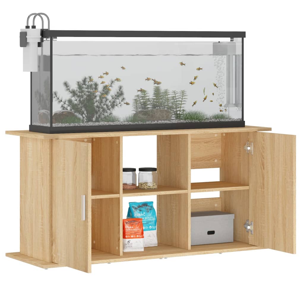 Aquariumständer Sonoma-Eiche 121x41x58 cm Holzwerkstoff