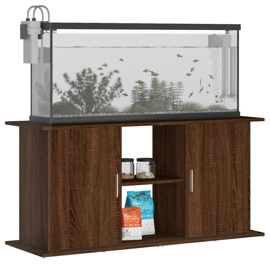 Aquariumständer Braun Eichen-Optik 121x41x58 cm Holzwerkstoff