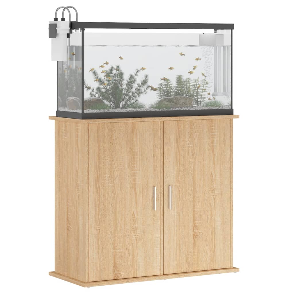 Aquariumständer Sonoma-Eiche 81x36x73 cm Holzwerkstoff