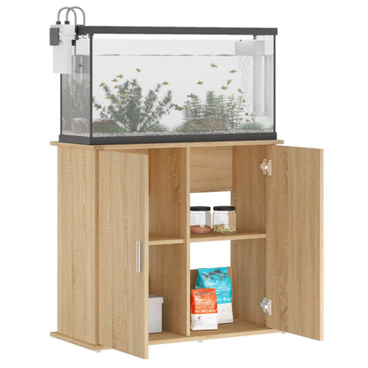 Aquariumständer Sonoma-Eiche 81x36x73 cm Holzwerkstoff