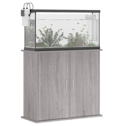 Aquariumständer Grau Sonoma 81x36x73 cm Holzwerkstoff