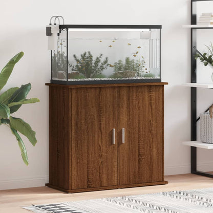 Aquariumständer Braun Eichen-Optik 81x36x73 cm Holzwerkstoff