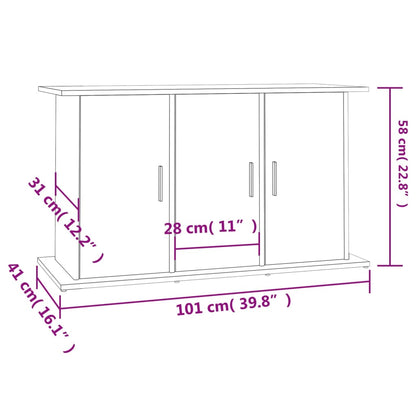 Aquariumständer Sonoma-Eiche 101x41x58 cm Holzwerkstoff