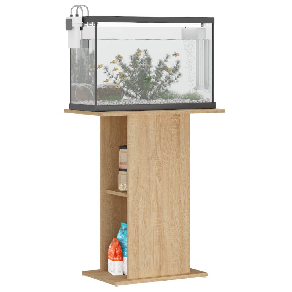 Aquariumständer Sonoma-Eiche 60,5x36x72,5 cm Holzwerkstoff