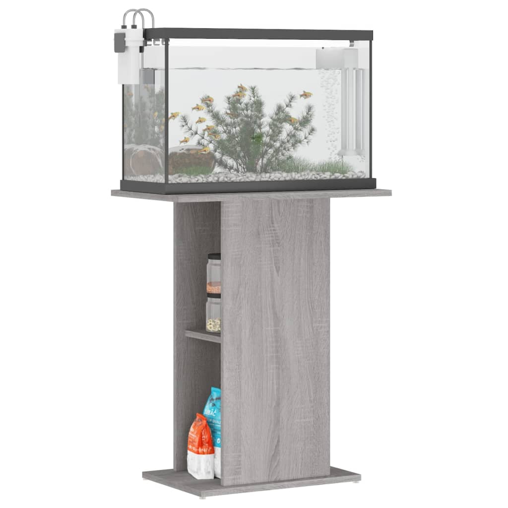 Aquariumständer Grau Sonoma 60,5x36x72,5 cm Holzwerkstoff