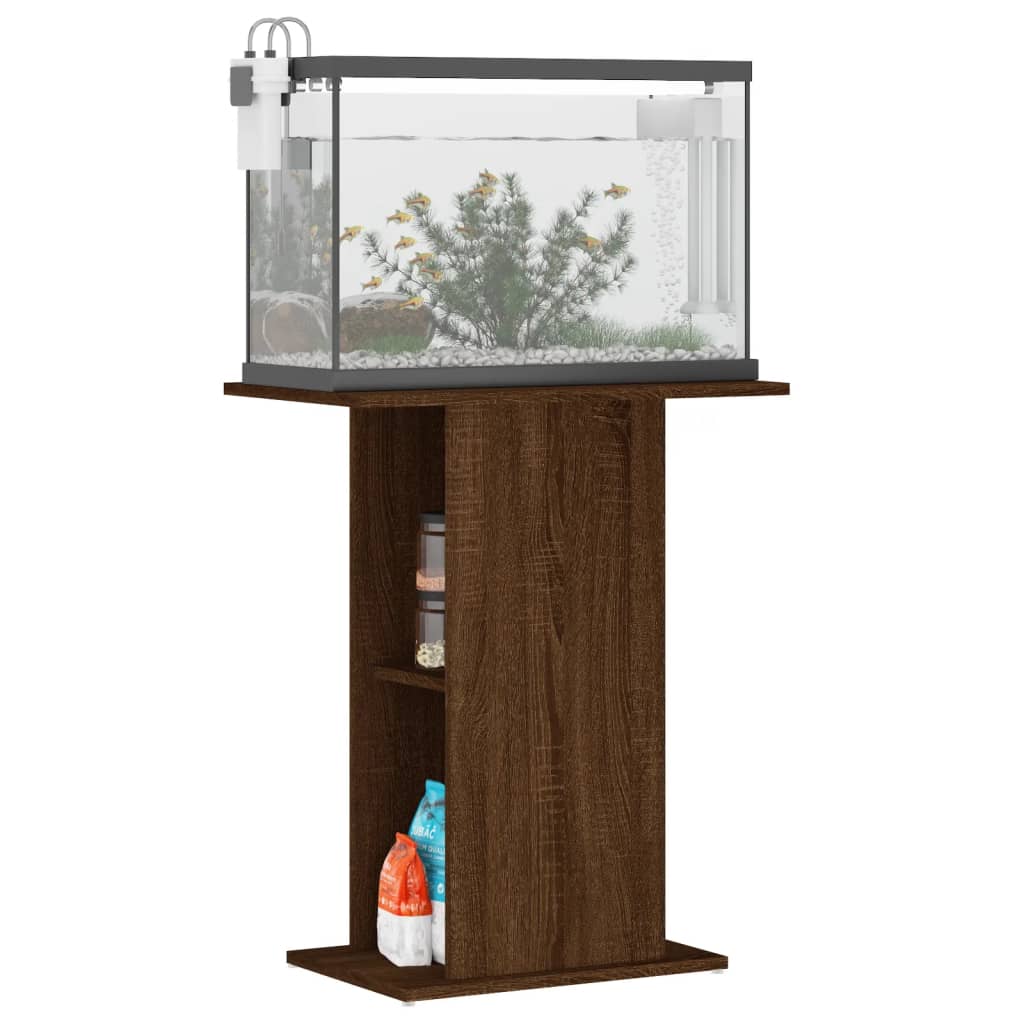 Aquariumständer Braun Eichen-Optik 60,5x36x72,5cm Holzwerkstoff