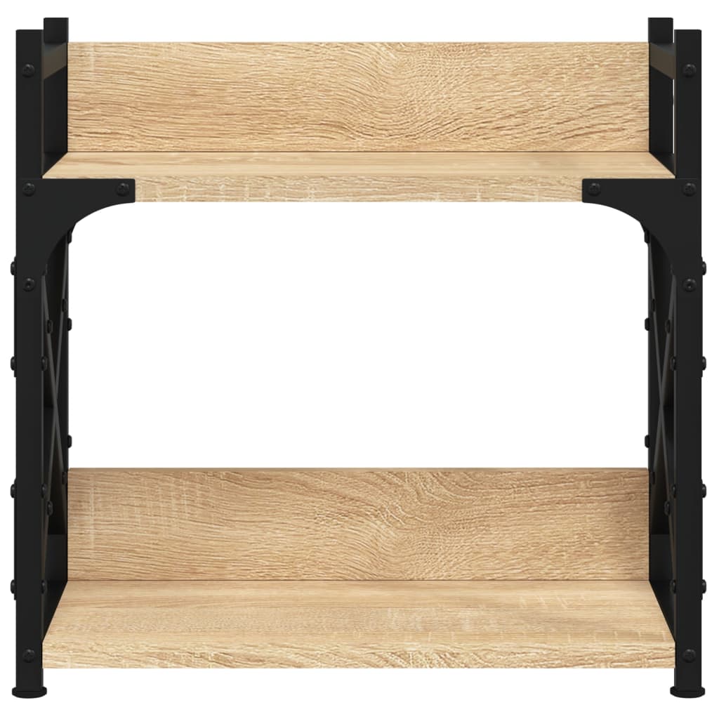 Druckerständer 2 Ablagen Sonoma-Eiche 40x20x40 cm Holzwerkstoff