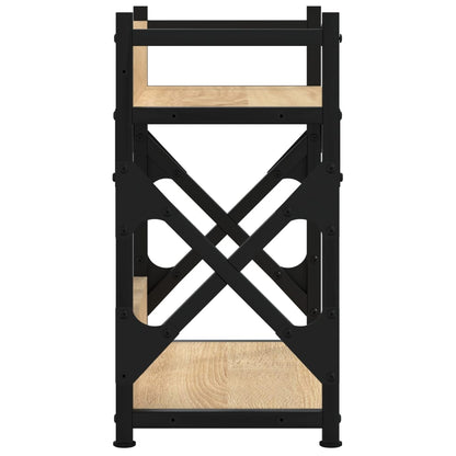 Druckerständer 2 Ablagen Sonoma-Eiche 40x20x40 cm Holzwerkstoff