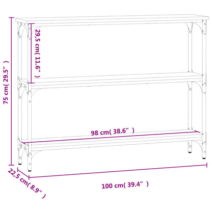 Konsolentisch Sonoma-Eiche 100x22,5x75 cm Holzwerkstoff