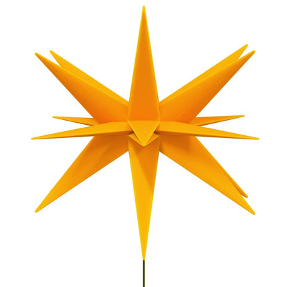 LED-Weihnachtsstern mit Erdspieß Faltbar Gelb 57 cm