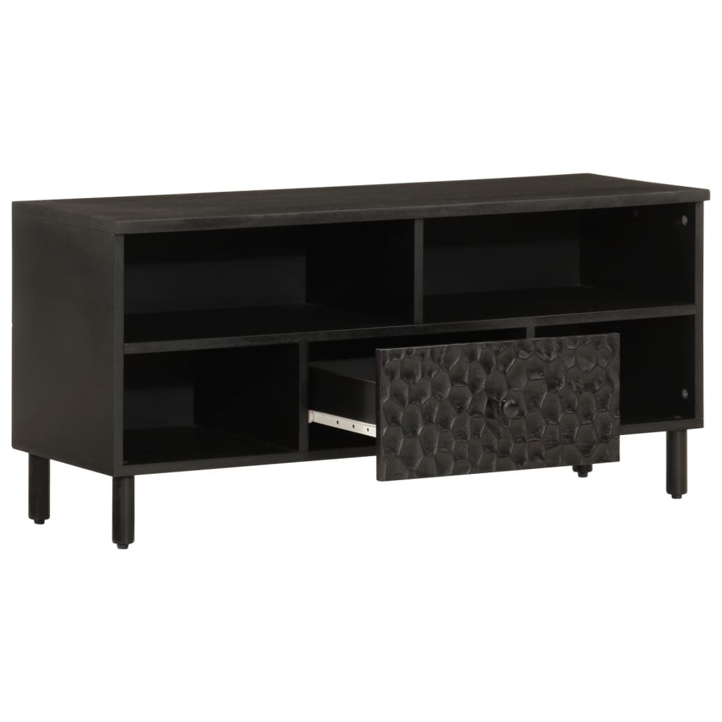 TV-Schrank 100x33x46 cm Massivholz Mango