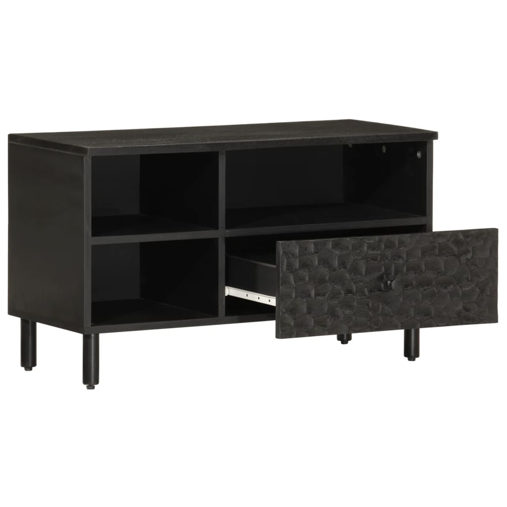 TV-Schrank 80x33x46 cm Massivholz Mango