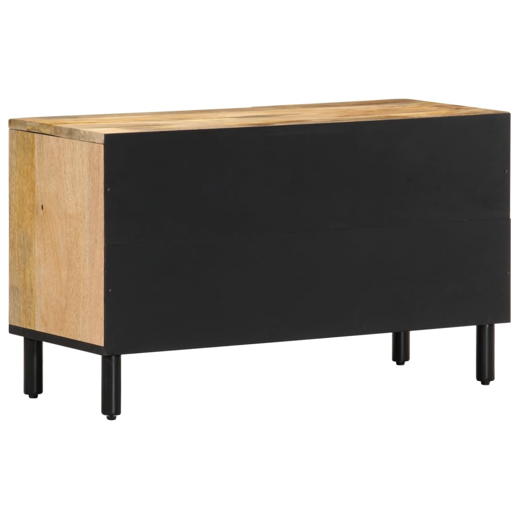 TV-Schrank 80x31x46 cm Massivholz Mango