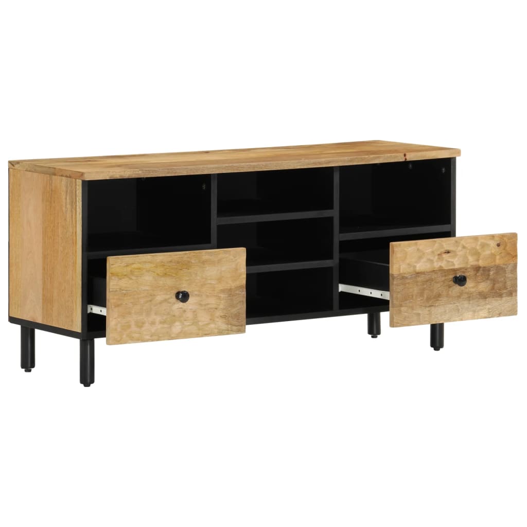 TV-Schrank 100x33x46 cm Massivholz Mango