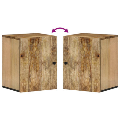 Bad-Wandschrank 38x33x48 cm Massivholz Mango