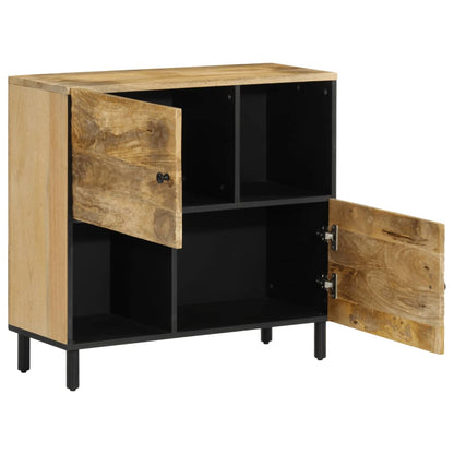 Beistellschrank 80x33x75 cm Massivholz Mango