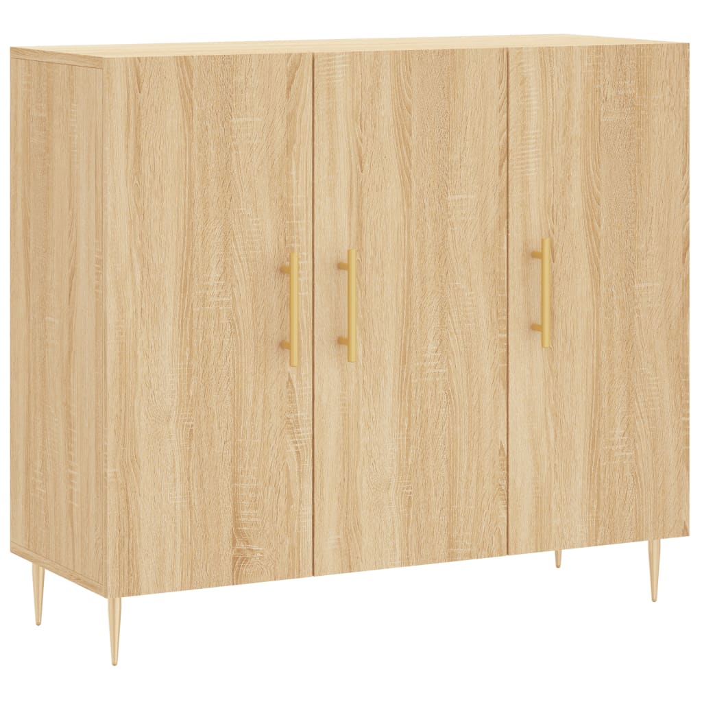 Sideboard Sonoma-Eiche 90x34x80 cm Holzwerkstoff