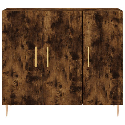 Sideboard Räuchereiche 90x34x80 cm Holzwerkstoff