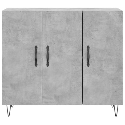 Sideboard Betongrau 90x34x80 cm Holzwerkstoff