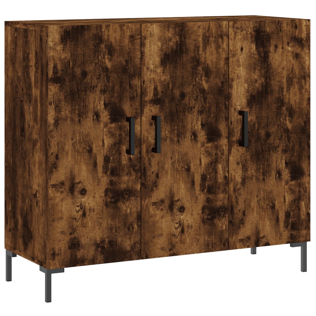 Sideboard Räuchereiche 90x34x80 cm Holzwerkstoff