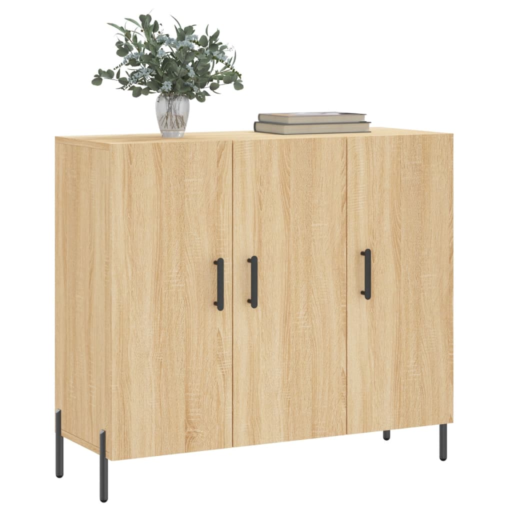 Sideboard Sonoma-Eiche 90x34x80 cm Holzwerkstoff