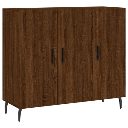 Sideboard Braun Eichen-Optik 90x34x80 cm Holzwerkstoff